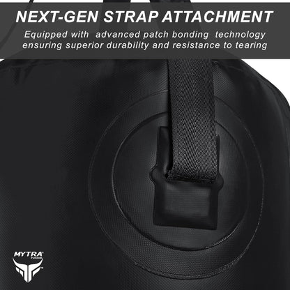 Water Punching Bag for Adults – Black Heavy Duty Hanging Boxing Bag (1.5M / 1.8M) – Durable Water Filled Punch Bag for Training, Stress Relief, Boxing, Kickboxing, MMA & Muay Thai