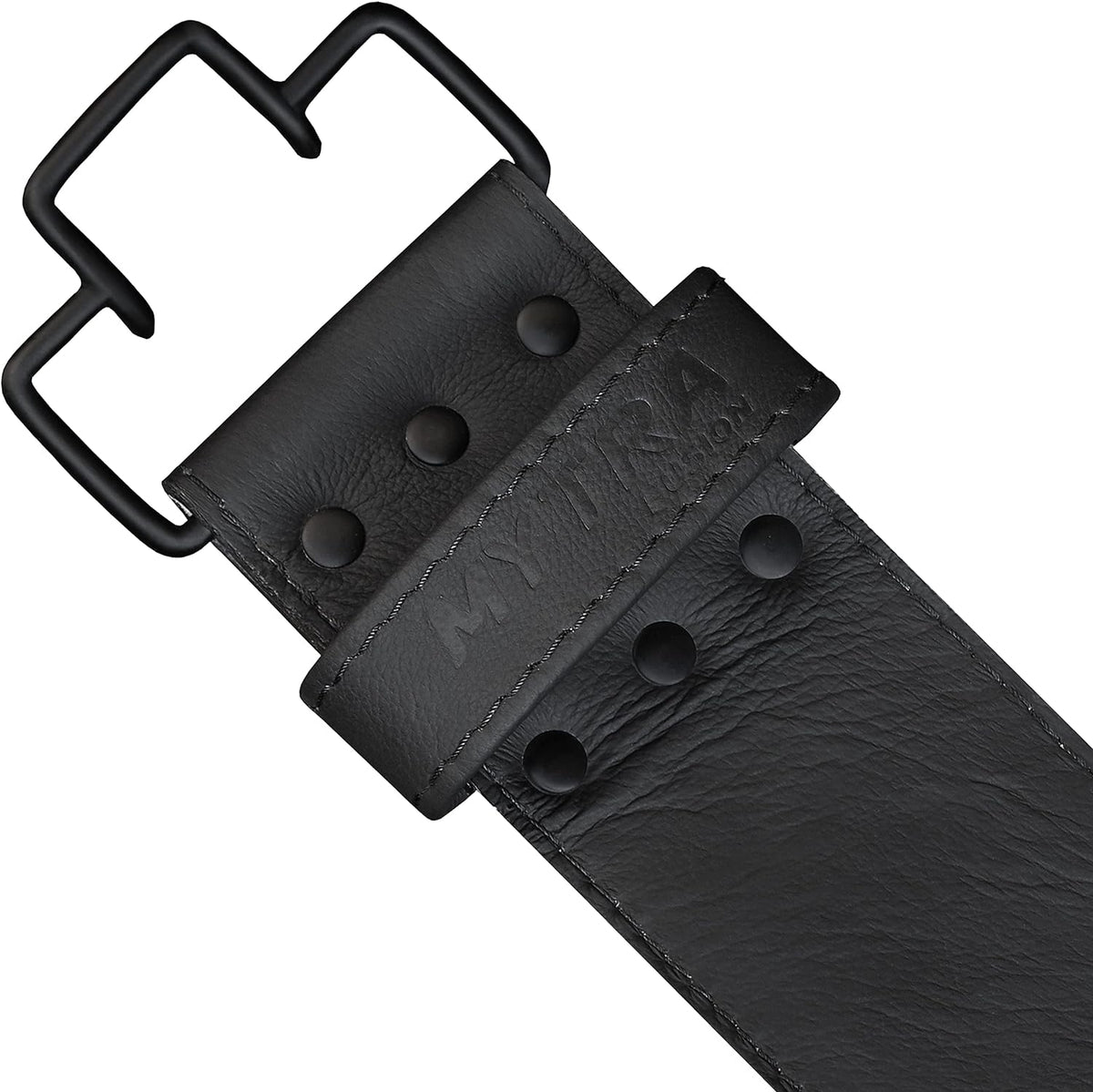 Mytra Fusion L-6 Leather Weightlifting Belt - 4" Wide & Quick-Release