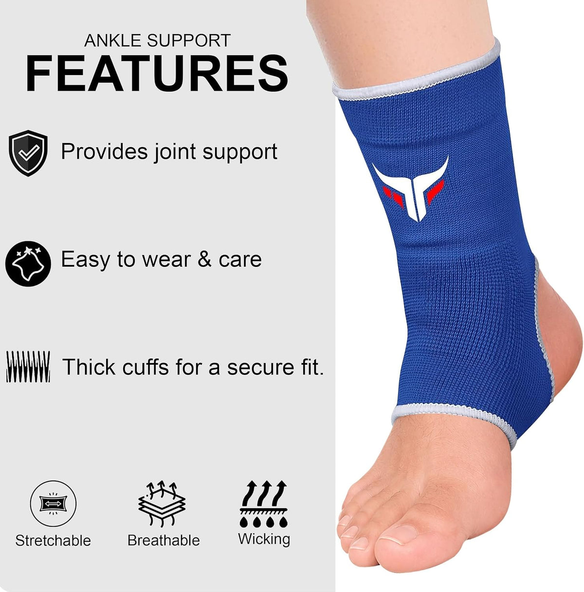 Chevillère élastique pour le kickboxing et le soulagement de la douleur