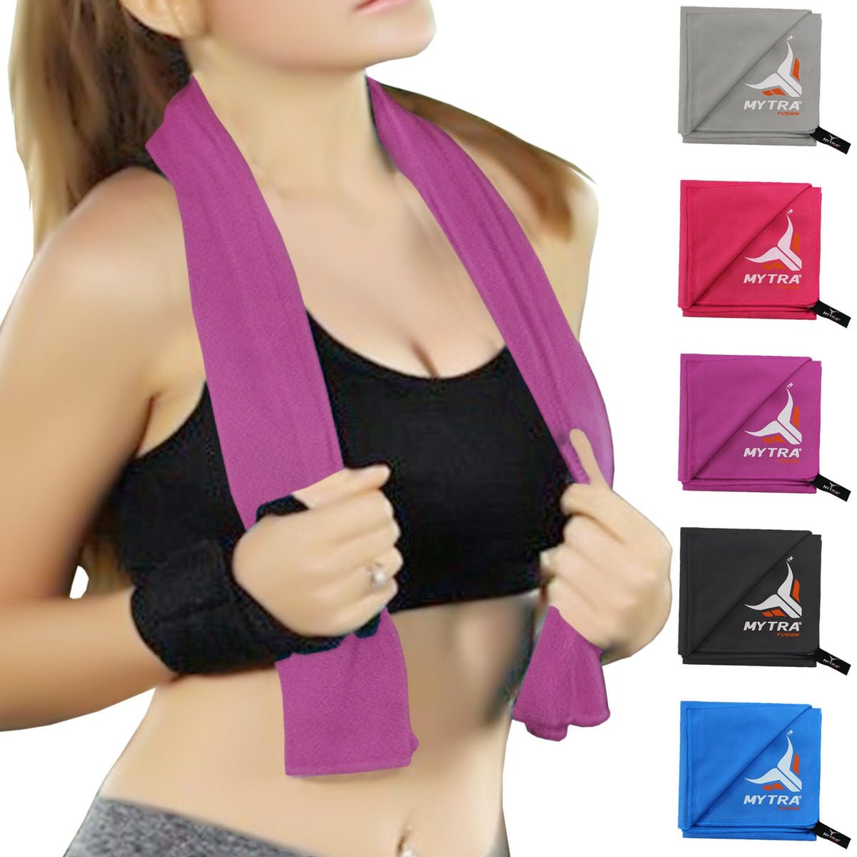 Serviette de sport rafraîchissante – Serviette à séchage rapide et absorbante pour la salle de sport, le yoga, la course à pied et l'entraînement