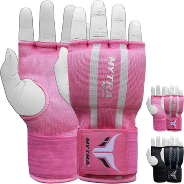 Mytra Fusion Kids Boxing Inner Gloves Hand Wraps Protection Easy Wraps Gloves Gel Padded along Wrist Strap Closure
