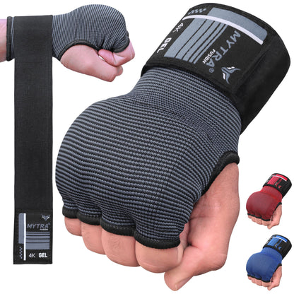 Boxing Inner Gloves 4K - Gel Padded With Long Wrist Strap