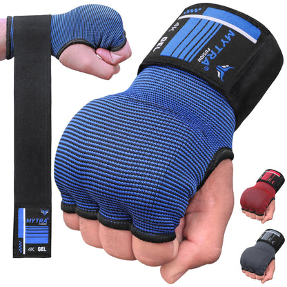 Boxing Inner Gloves 4K - Gel Padded With Long Wrist Strap