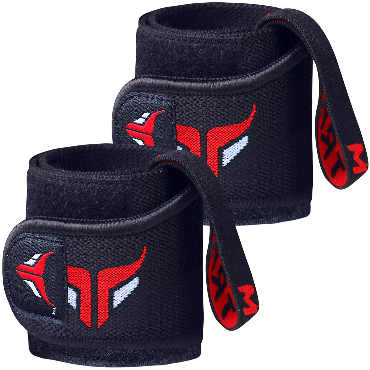 Mytra Fusion Wrist Wraps Heavy-Duty Wrist Support with Thumb Loop for Gym, Weightlifting & Powerlifting (1 Pair)