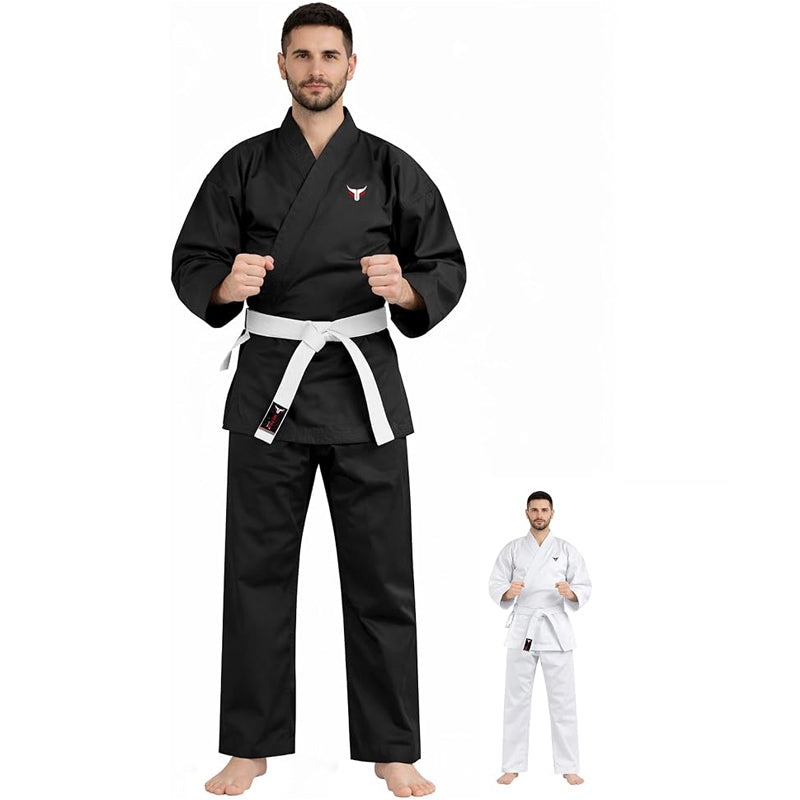 Mytra Fusion Karate Gi Uniform Adult – 200 g Karate Suit for Men & Women, Martial Arts Training Gi