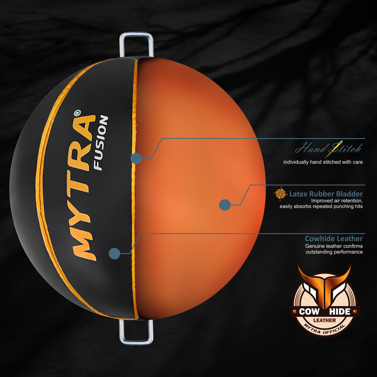 Mytra Fusion Leather Double End Ball - Speed Training