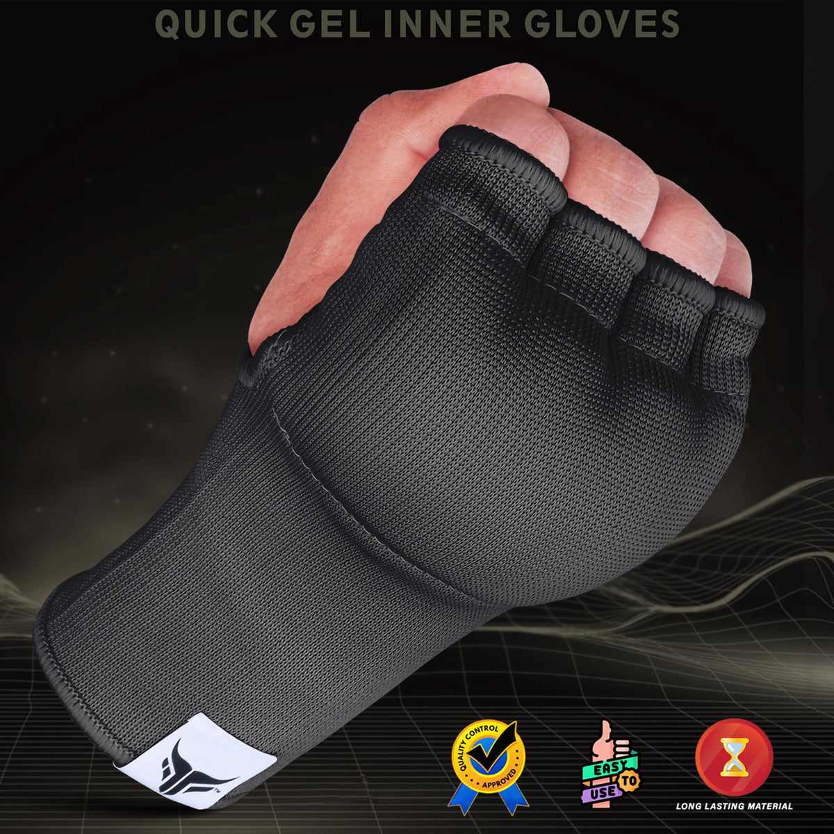 Sous-gants de boxe - Rembourrés en gel sans dragonne
