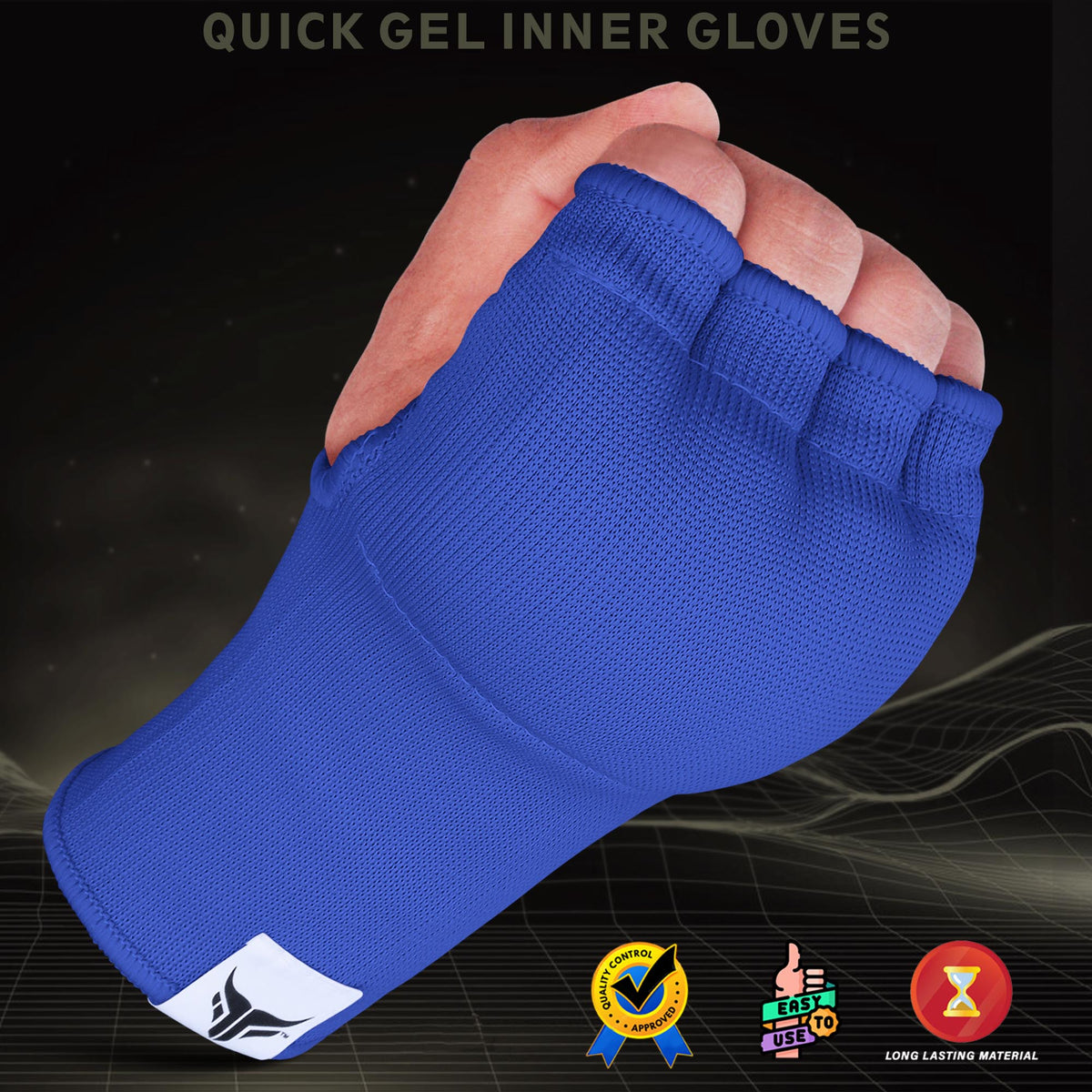 Sous-gants de boxe - Rembourrés en gel sans dragonne