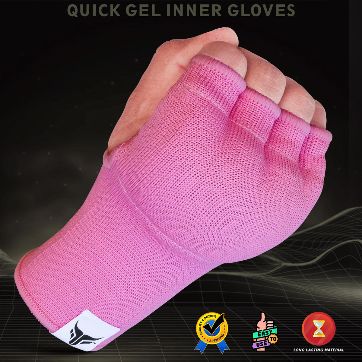 Sous-gants de boxe - Rembourrés en gel sans dragonne