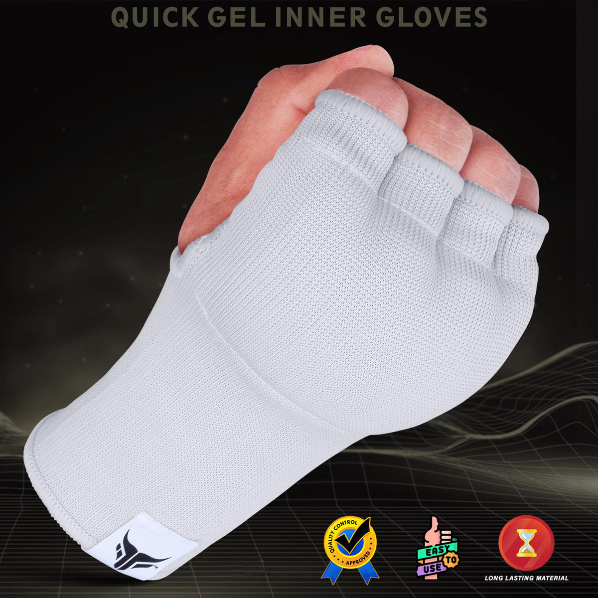 Sous-gants de boxe - Rembourrés en gel sans dragonne