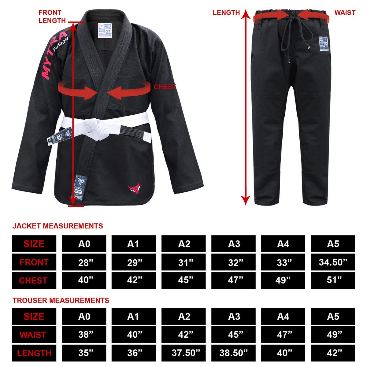 Kimono de JJB léger pour adulte 380 g/m² | Kimono de jiu-jitsu brésilien pour hommes et femmes