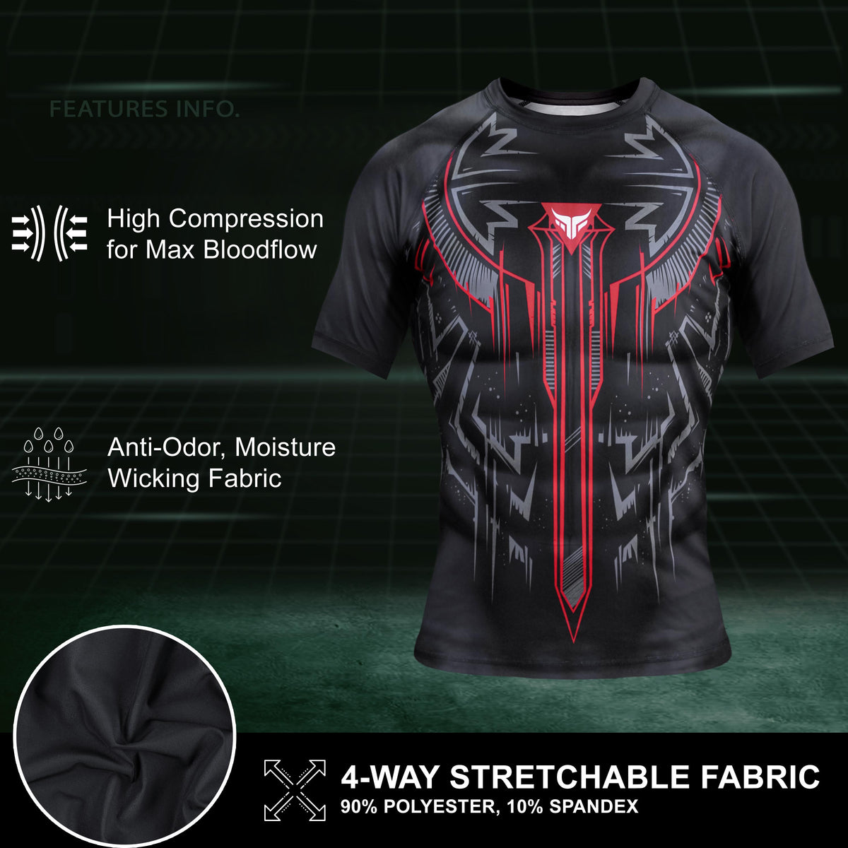 Rashguard MMA - Haut de compression pour homme