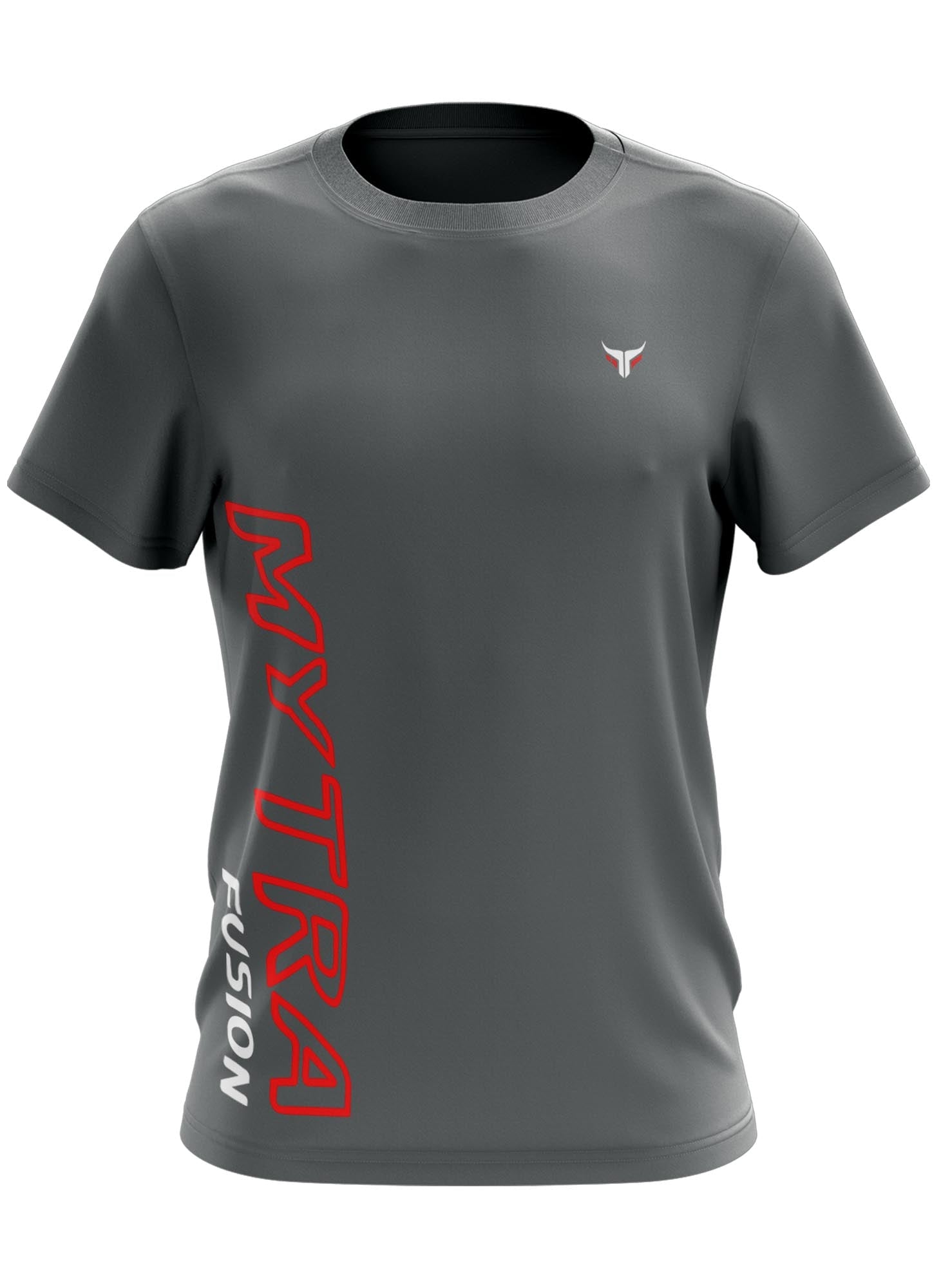  Gym t-shirt mytra fusion grey color front