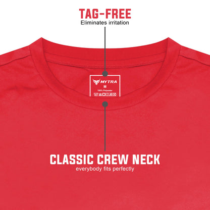  Gym t-shirt mytra fusion red color tag