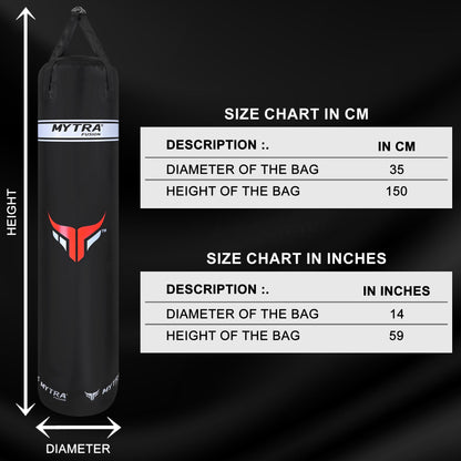 Water Punching Bag for Adults – Black Heavy Duty Hanging Boxing Bag (1.5M / 1.8M) – Durable Water Filled Punch Bag for Training, Stress Relief, Boxing, Kickboxing, MMA & Muay Thai