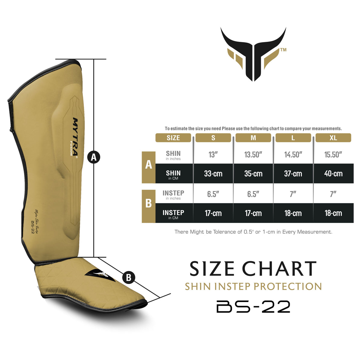 Protège-tibias à absorption d'impact Shin Instep BS-22