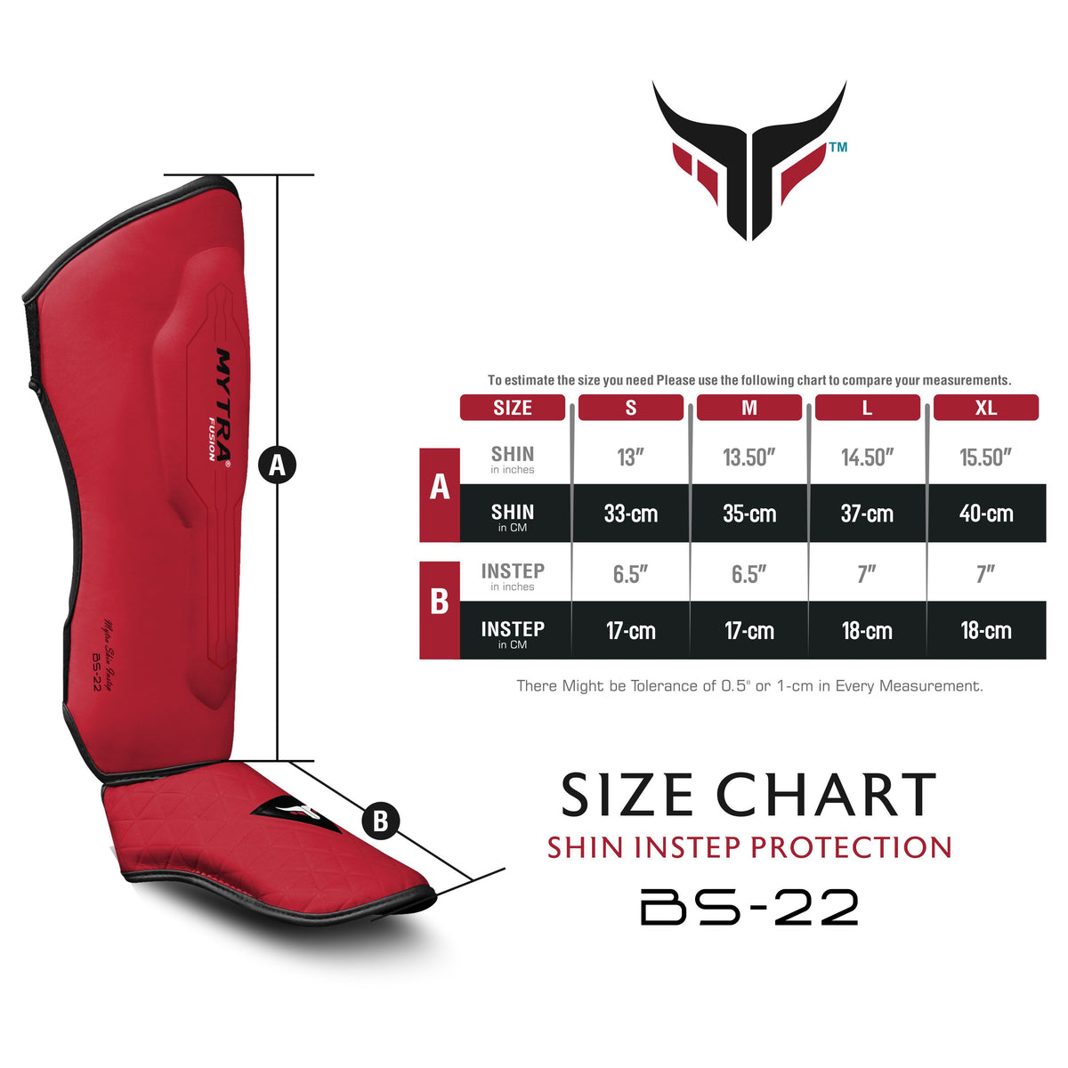 Protège-tibias à absorption d'impact Shin Instep BS-22