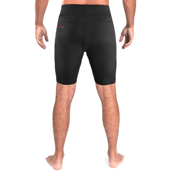Men Compression Tudo Short Black – MMA & Fitness Training Short for Martial Arts