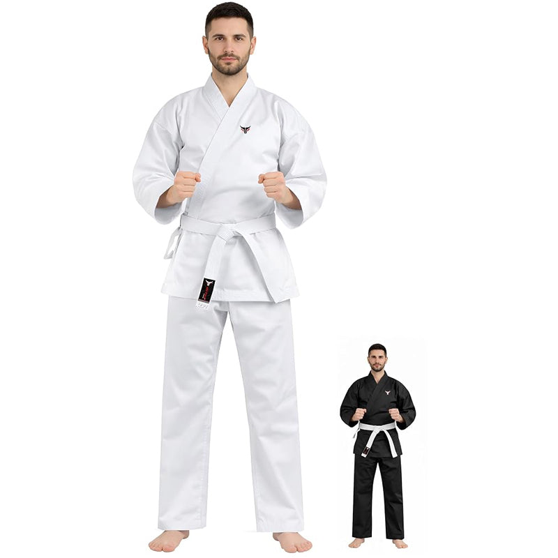 Mytra Fusion Karate Gi Uniform Adult – 200 g Karate Suit for Men & Women, Martial Arts Training Gi
