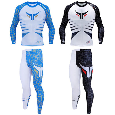 Mytra Fusion Compression Top Power Base Layer and Trouser White Black
