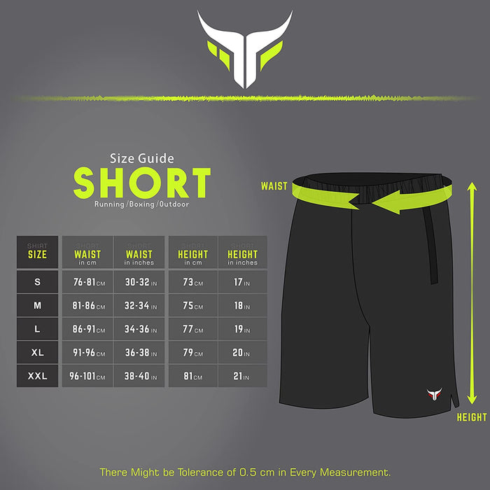 Mytra Fusion Running Shorts Men Gym Shorts for Multiple uses MMA Muay Thai Shorts Comfortable Elastic Waistband Boxing Shorts for, Workout, Football, Training