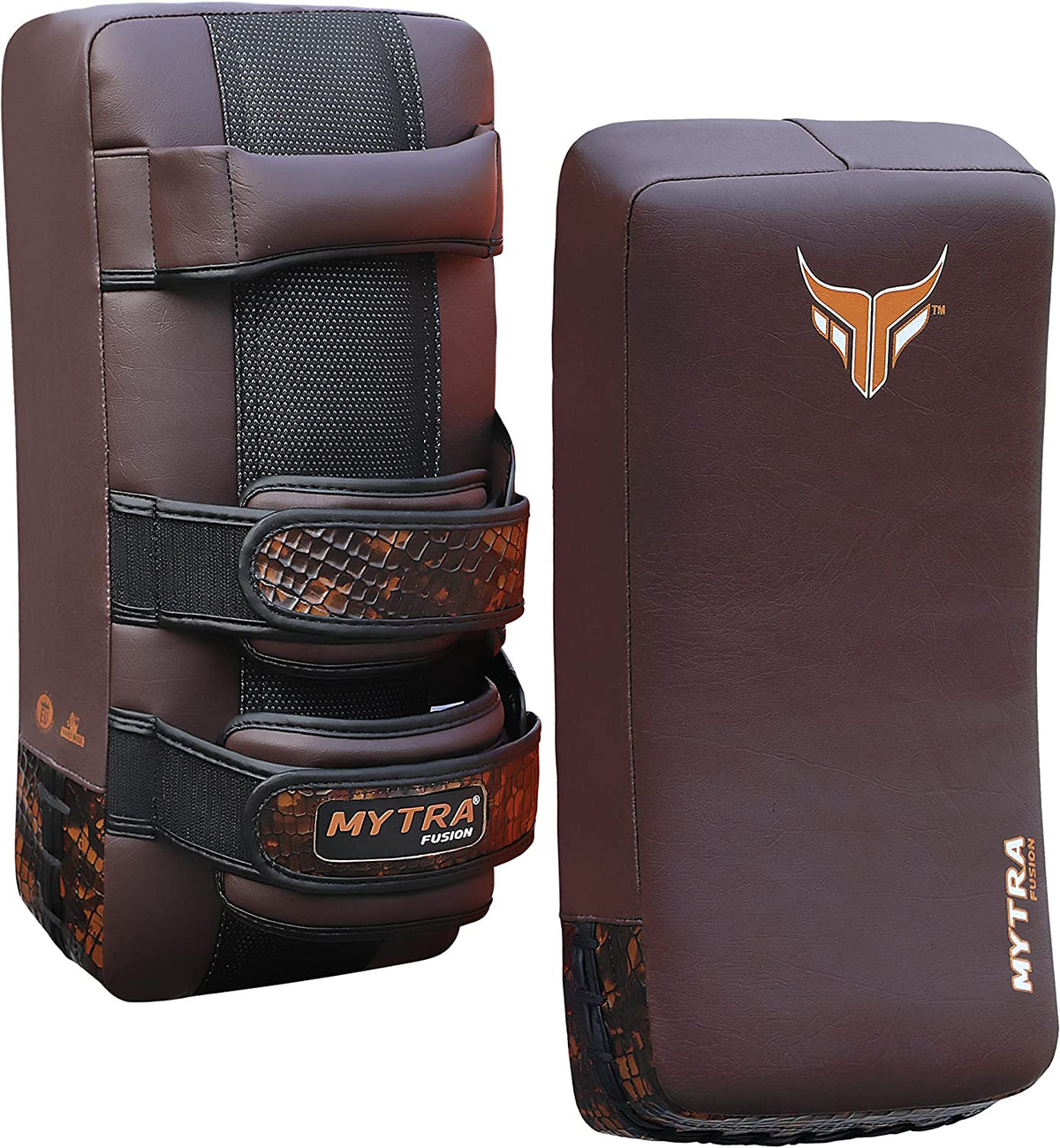 Mytra Fusion Thai Pad Crocodile Skin - Single Kickboxing Training Pad x 1