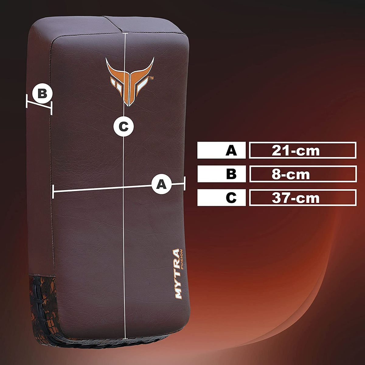 Mytra Fusion Thai Pad Crocodile Skin - Single Kickboxing Training Pad x 1