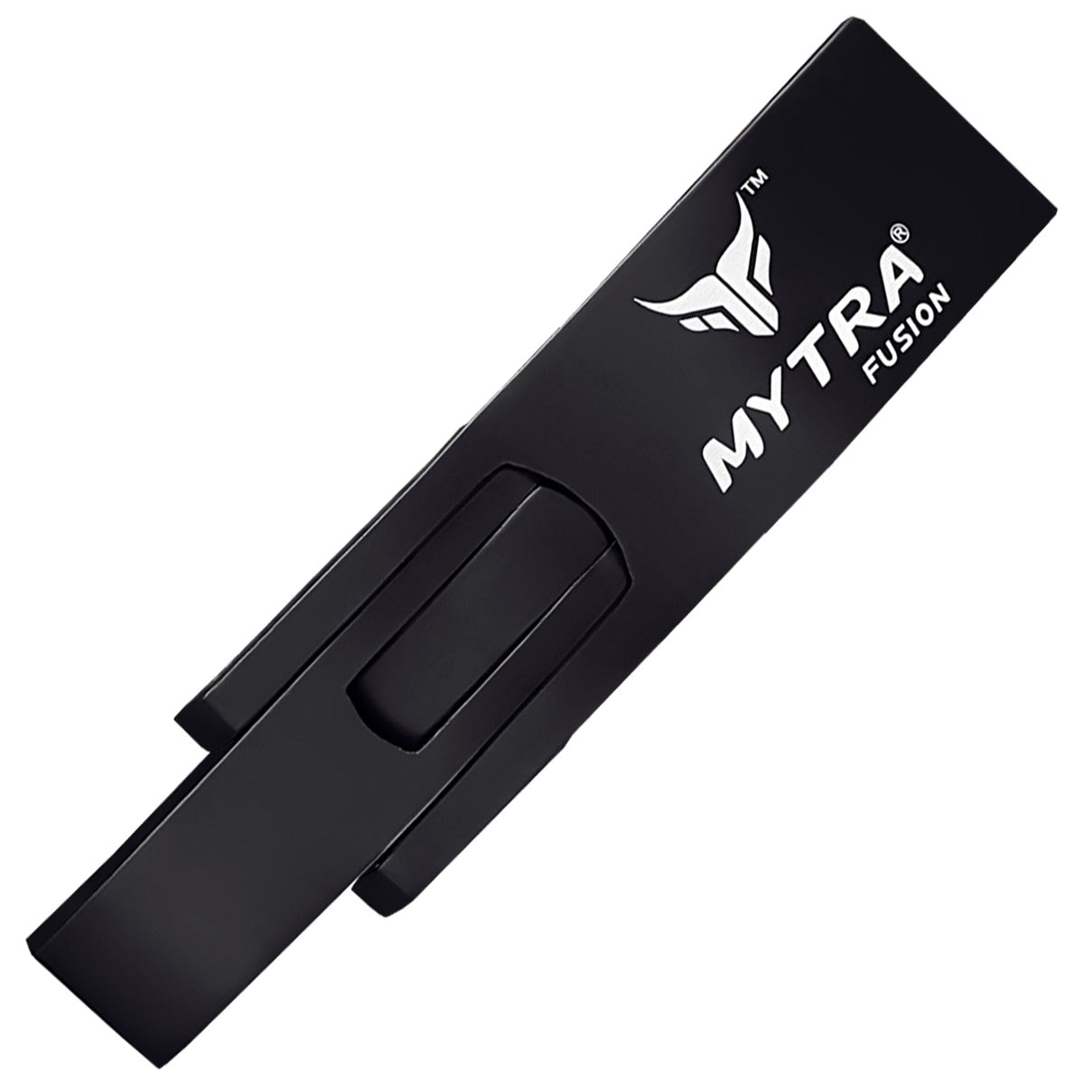 Mytra Fusion Buckle Replacement with Screws for Powerlifting Belt, Silver & Black