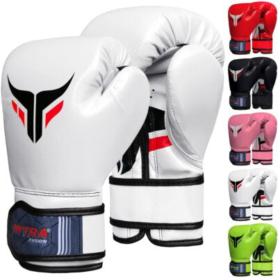 Mytra Fusion Artificial Leather Sparring & Bag Training Boxing Gloves – Durable & Comfortable For Heavy Bag Work