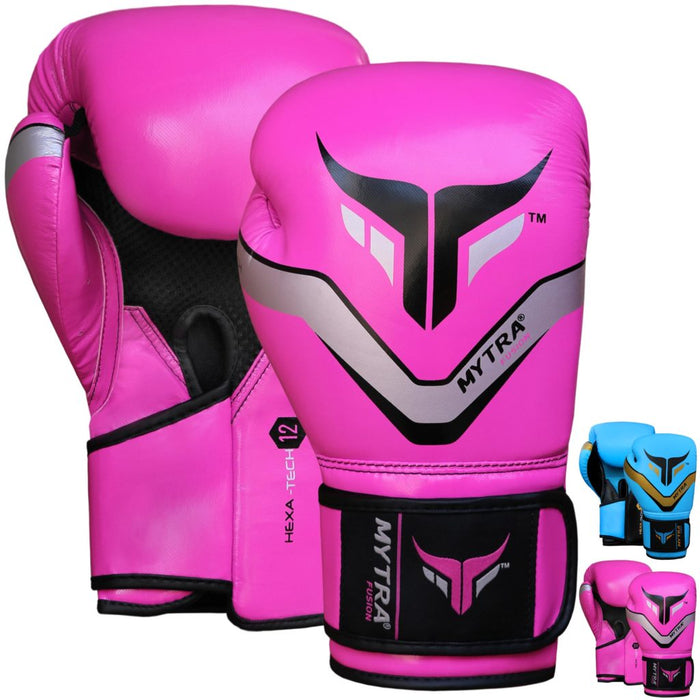 thumbnail image 2 of Mytra Fusion HEXA-TECH Artificial Leather Sparring MMA Gloves – 16 Oz, Unisex Adult 2 of 5