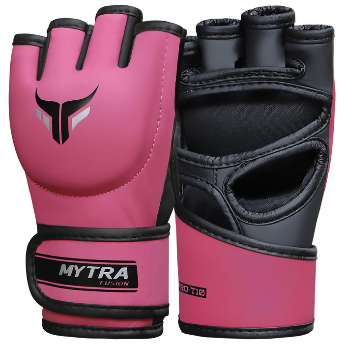Mytra Fusion MMA Gloves Women Sparring Gloves for Kickboxing Muay Thai Training Cage Fighting and Mixed Martial Arts Grappling Gloves