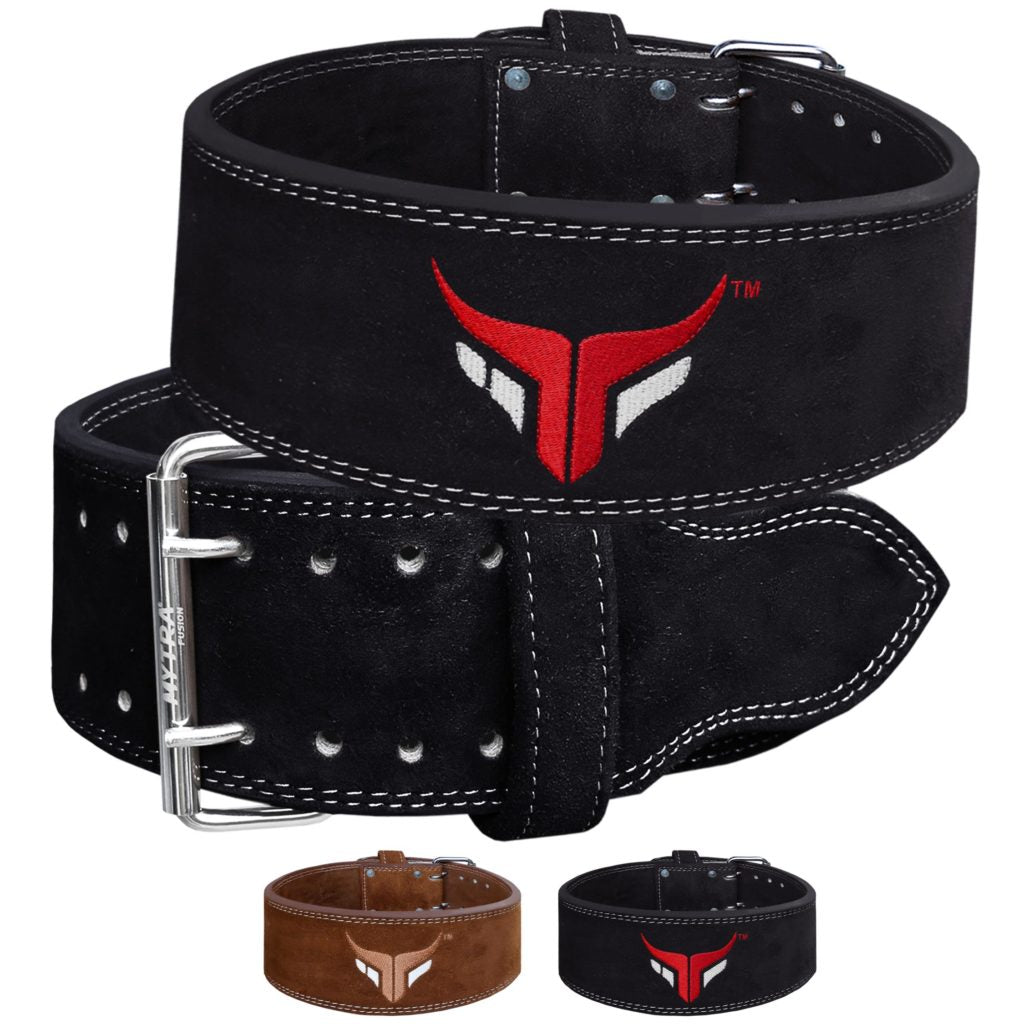  Mytra Fusion Weight Lifting Belt Real Leather Lifting Belt  With Lever Workout Bet for Men & Women Powerlifting Belt (S, Dark Brown) :  Sports & Outdoors