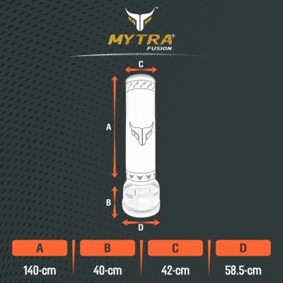 Mytra Fusion Free Standing Punching Bag for Boxing MMA Muay Thai & Home Workout