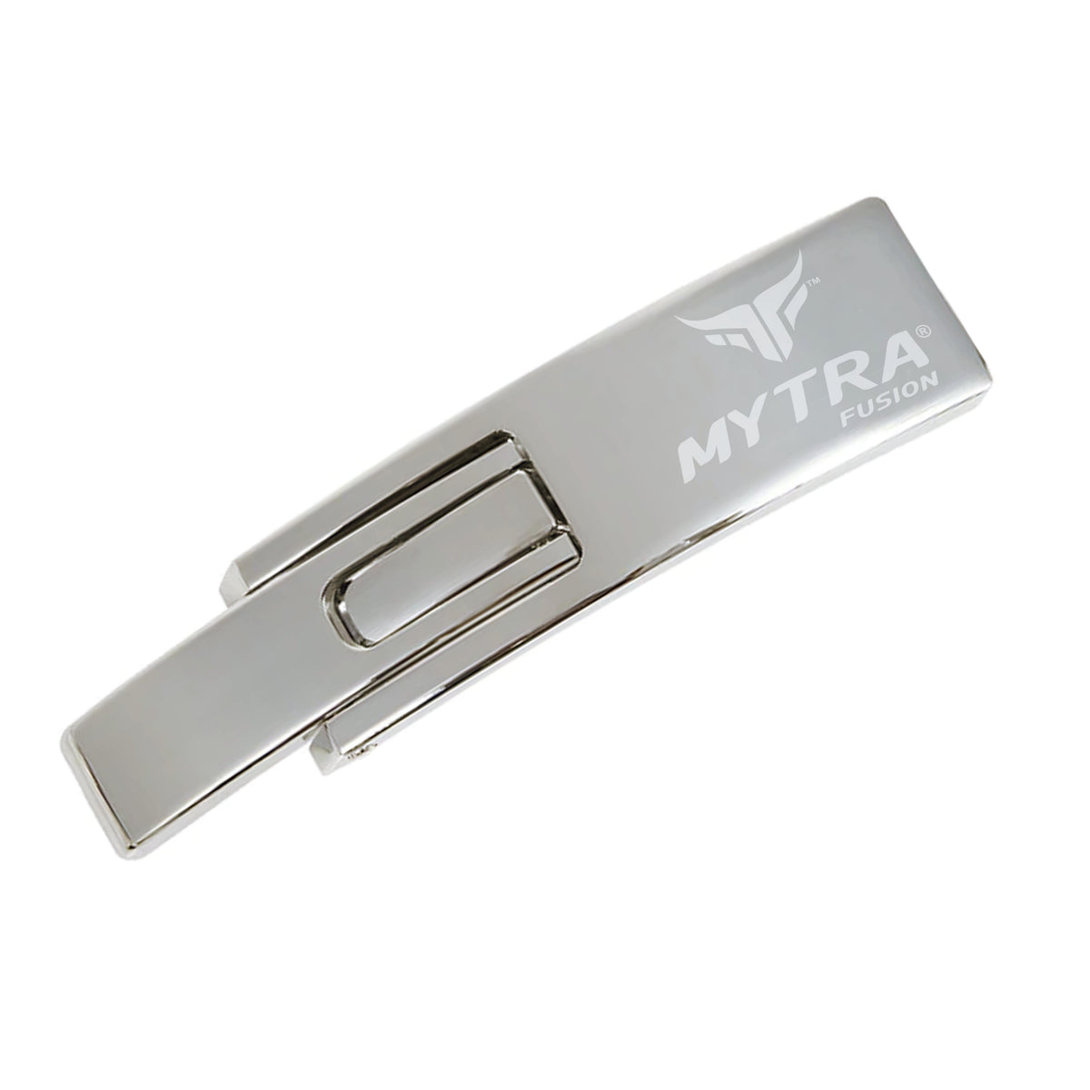 Mytra Fusion Buckle Replacement with Screws for Powerlifting Belt, Silver & Black