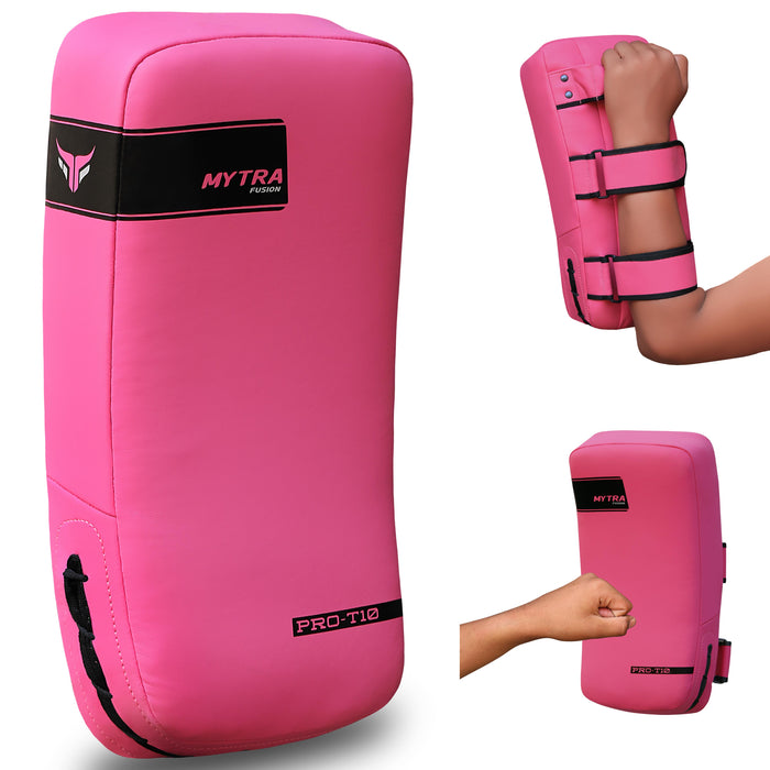 Mytra Fusion Women Muay Thai Pad Curved kick pad MMA, Kickboxing, Martial Arts, Karate Pinching pad