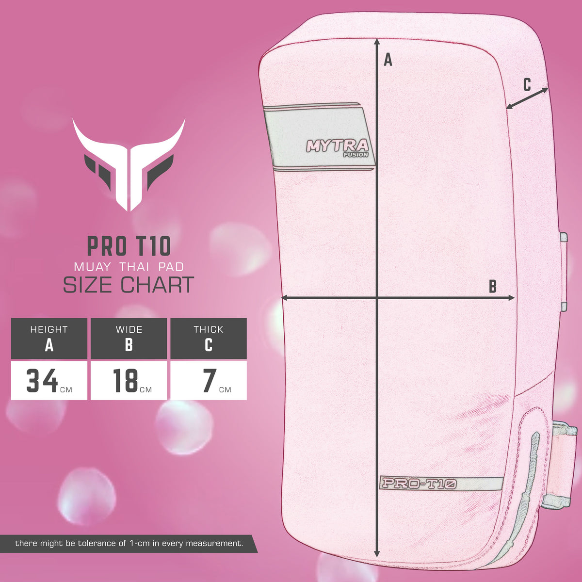 Thai Pad Pro T-10 - Coussin de frappe incurvé pour kickboxing et arts martiaux x 1